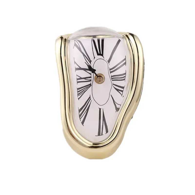 2026 New Novel Surreal Melting Distorted Wall Clocks Surrealist Salvador Dali Style Wall Decororation Home Garden Clock D260318