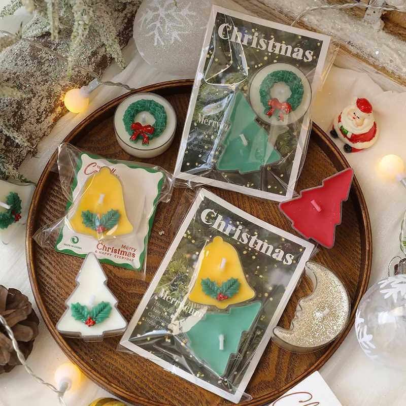 2PCS Christmas Tealight Candle New Year Candles Holiday Festive Home Decoration Soywax Guest Gift Set Scented Candle D260318