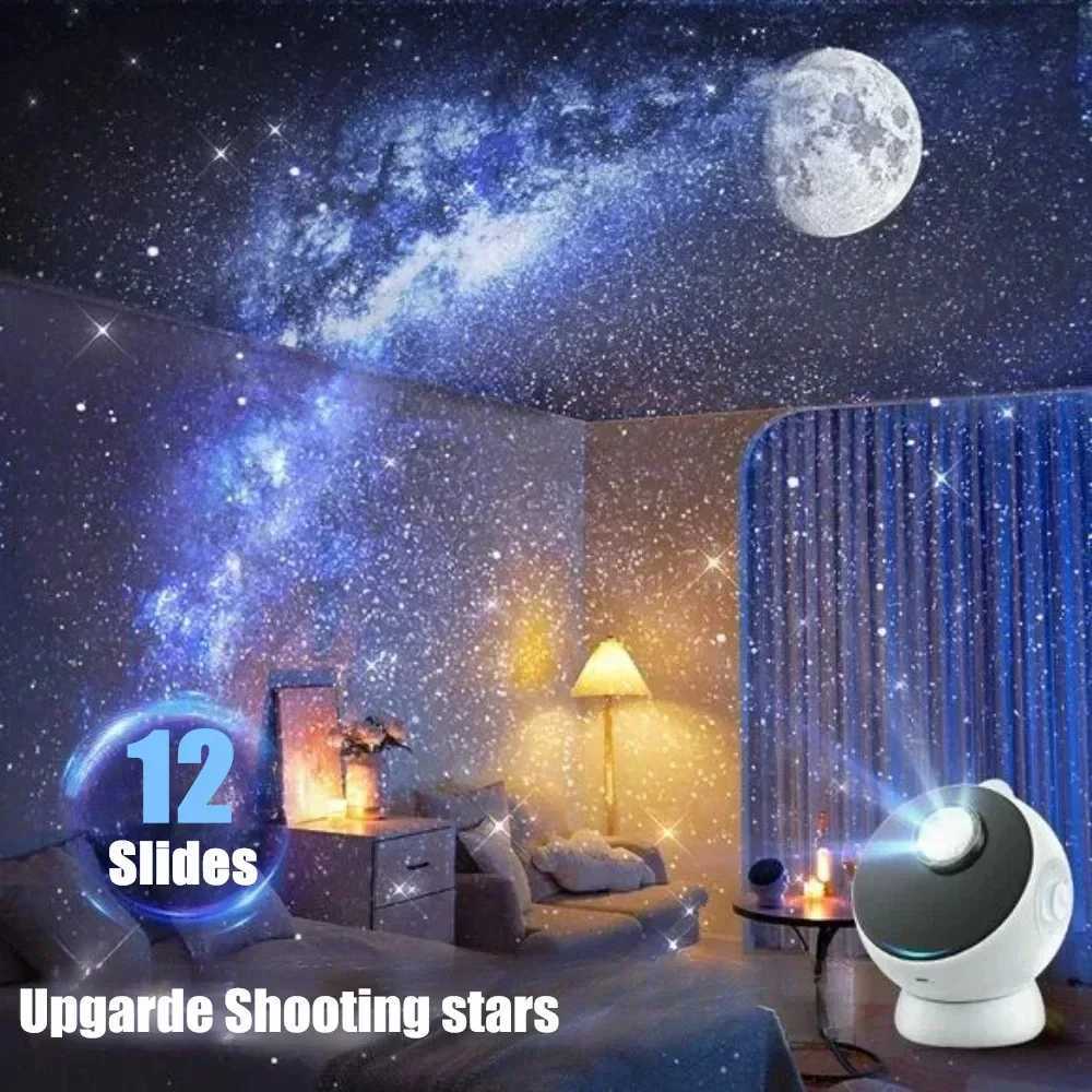 Home Planetarium Star Projector Galaxy Starry Projector Night Light 360 Adjust Bluetooth Speaker For Bedroom Kids Birthday Gift H260318
