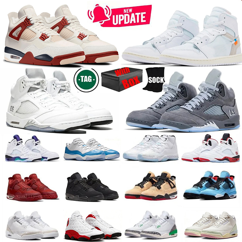 2026 sneaker 4s 5s 11s 3s designer Basketball shoes 5 wolf grey Fire Red 35th Anniversary 11 gamma blue Royal Blue 4 black cat true red women men shoes trainers 36-47