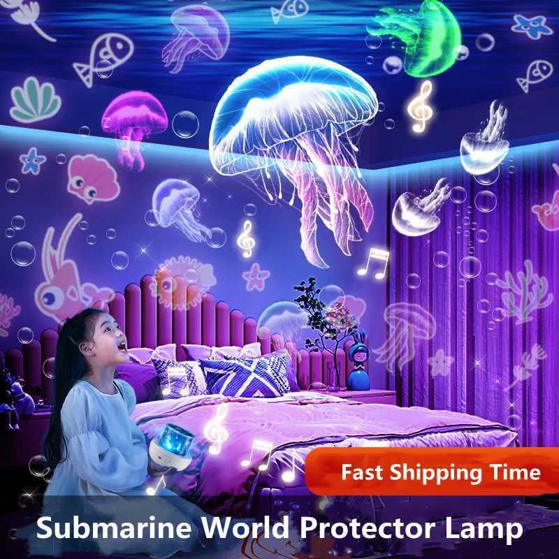 Starry Projector Night Light Rotating Sky Moon Lamp Galaxy Lamp Home Bedroom Decoration Starlight Christmas Lights for Kids Gift H260318