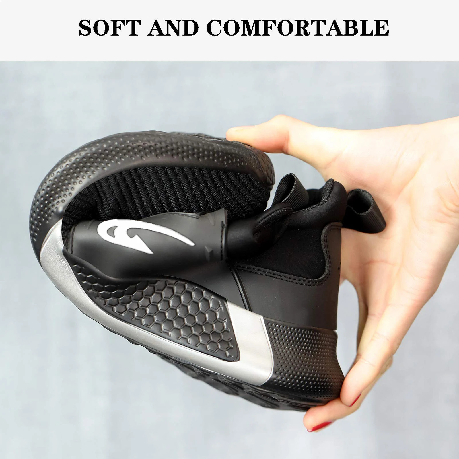 Steel Toe Safety Shoes for Men Women Puncture Proof Tread Sneakers Breathable Safety Shoes For Men Summer Lightweight Work Shoes 260318