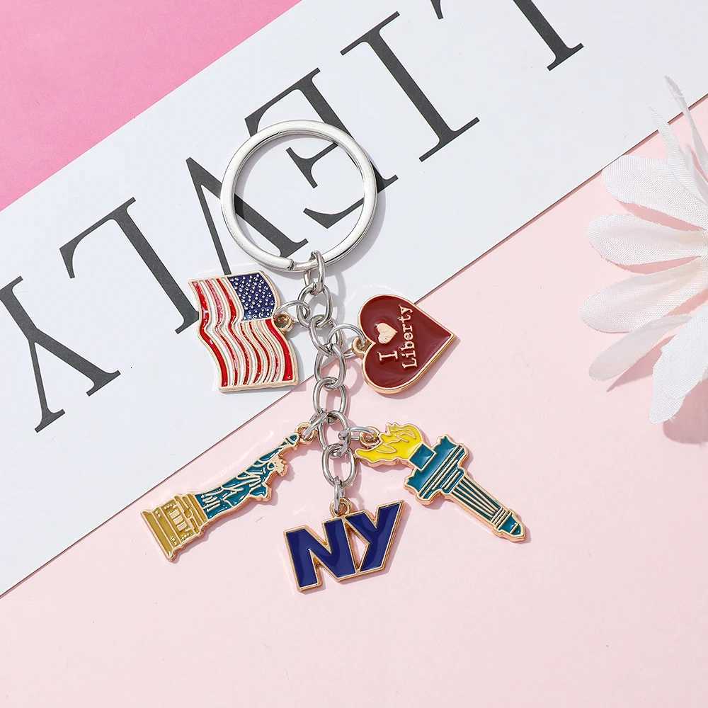 Statue of Liberty Decorations Independence Day Keychain Bag Pendant Heart Decorative Keying Backpack Liberty Pendant Accessories H260318 - view 6