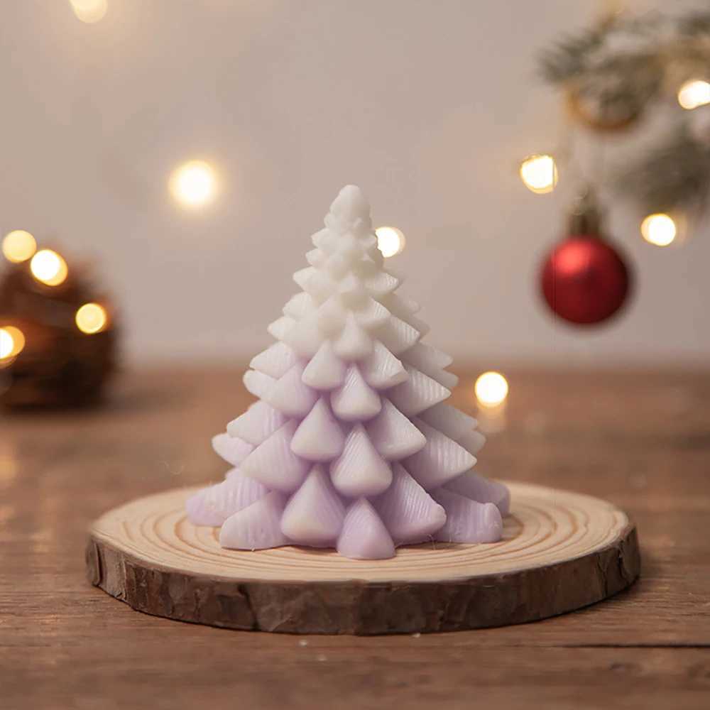 Christmas Scented Candle Christmas Tree Shaped Candle Decoration for Christmas Festival Gifts Home Living Room Decoration Candle D260318
