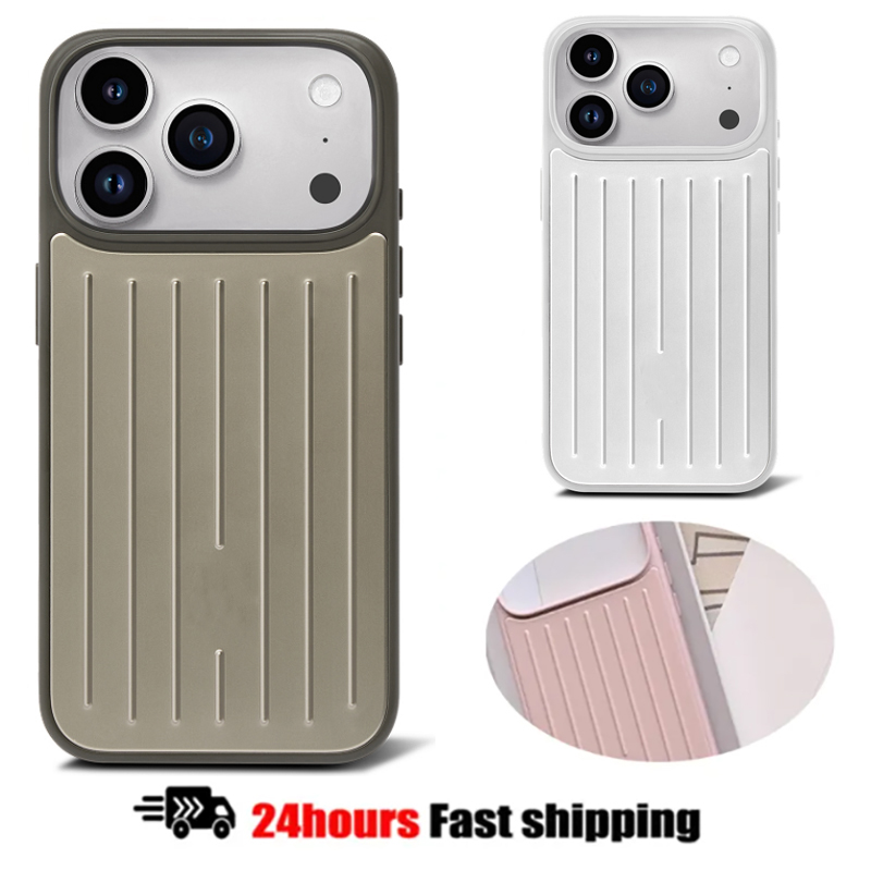 NEW phone case luggage designed phones Phone Case metal aluminum for iPhone 17 pro 17 16 15 14 Plus iphone case designer coque