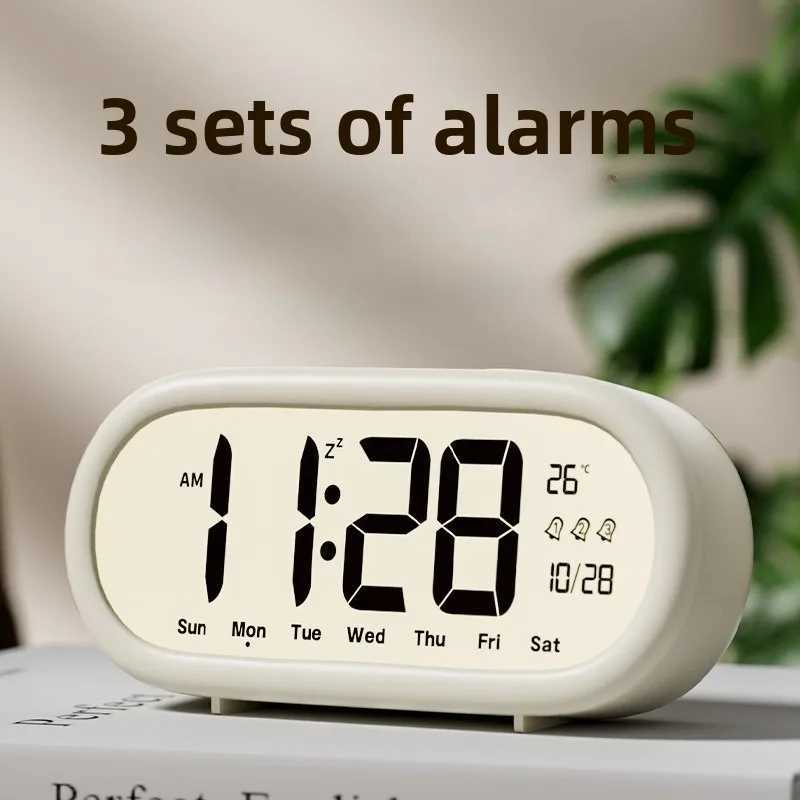 1PC Alarm Clock for Students Large Screen Clear Numbers New Smart Electronic Clock Desktop Childrens Home Products D2603181
