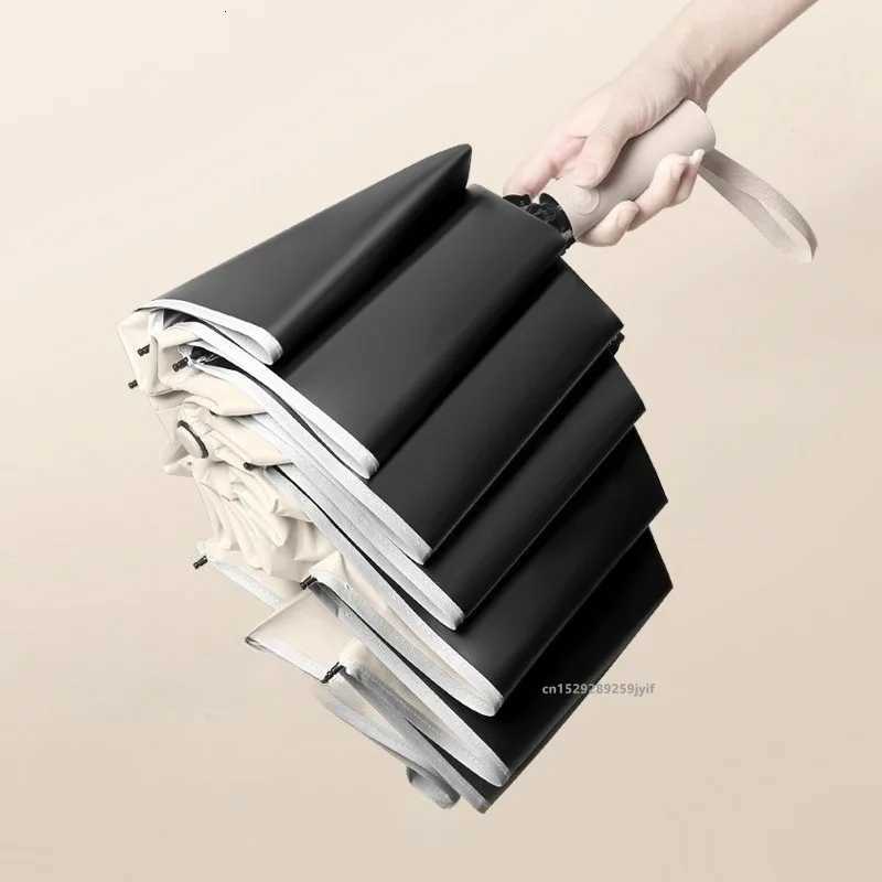 Reverse Folding Umbrellas Double Bones Black Glue Automatic Sunshade Sunscreen Rain Umbrella Strong Wind Resistance H260318 - view 6