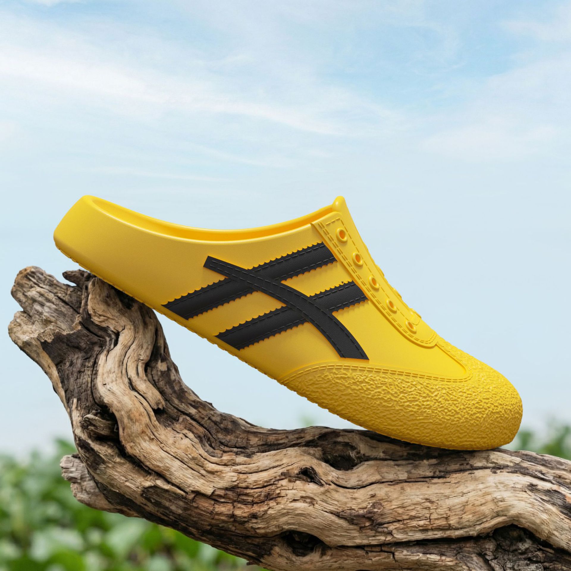 hot Free delivery Slippers 2026 Baotou Half Slippers New Summer Outerwear Lazy One Foot One Step Cold Slippers