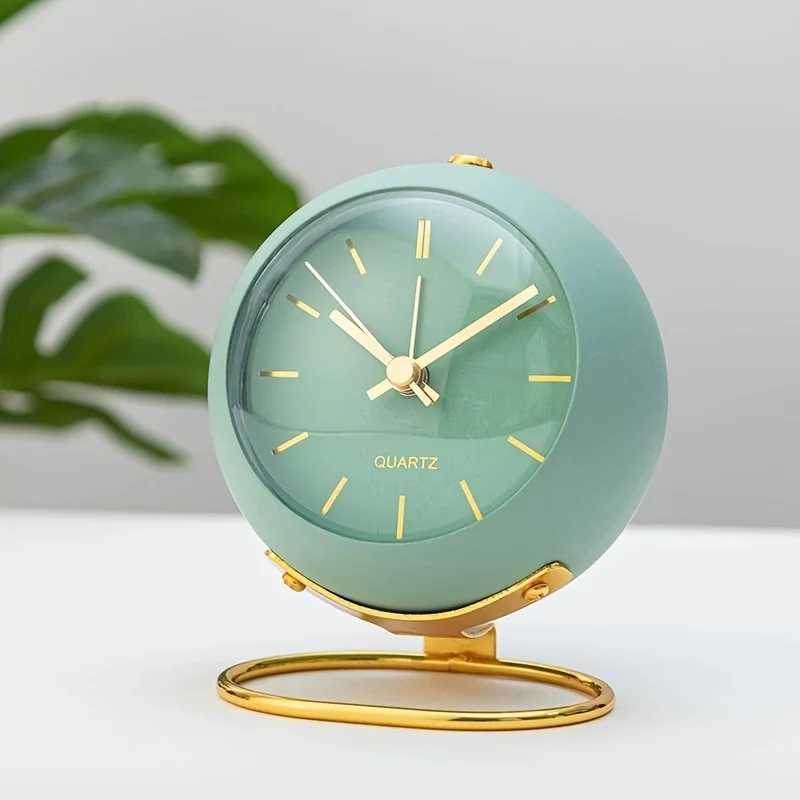 Nordic Creative Electronic Desk Clock - Minimalist Childrens Alarm Clock New Desktop Bedside Student Silent Luminous Pointer D2603181