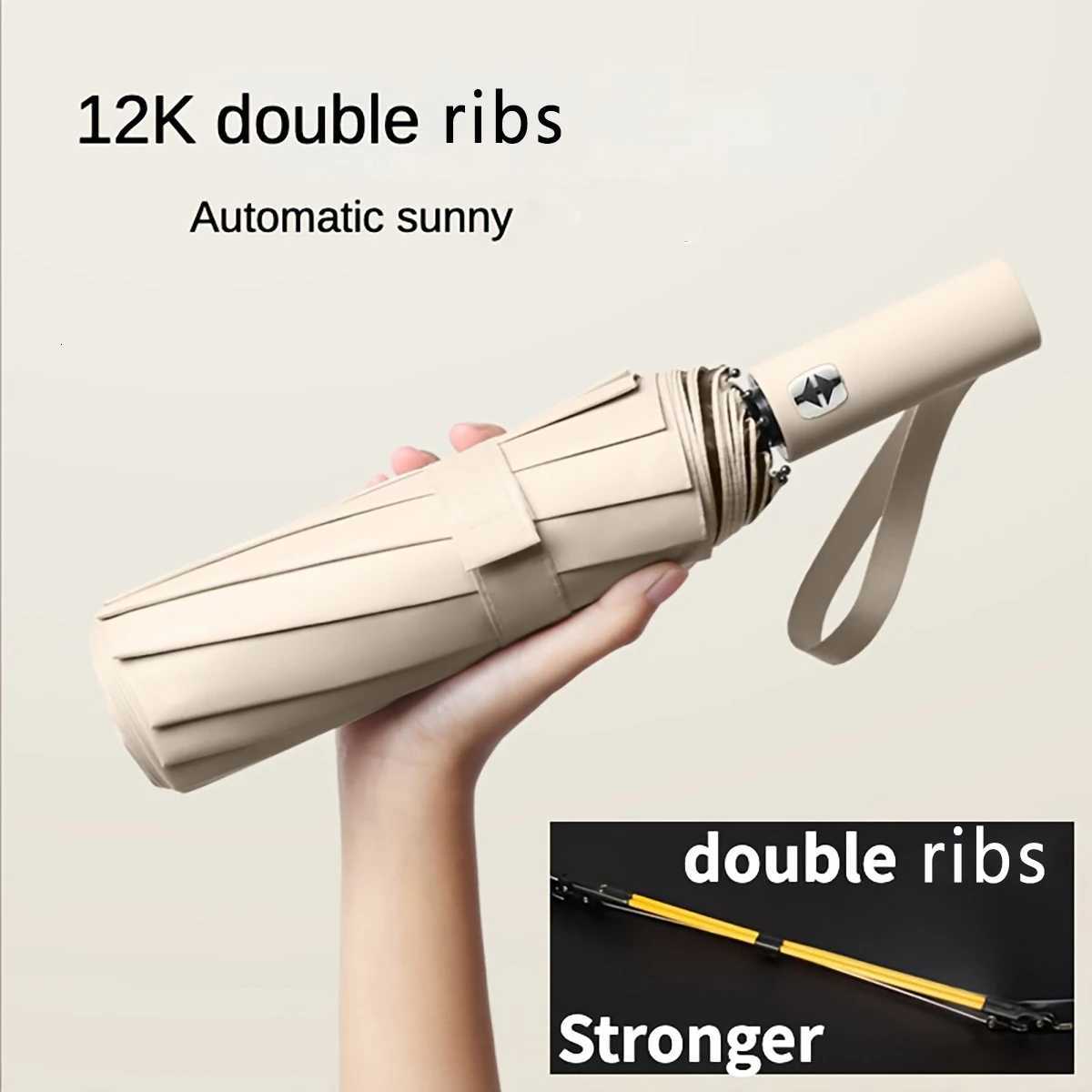Stay Protected in Any Weather with this Fully Automatic 24-Bone Umbrella - Multiple Colors Available H260318