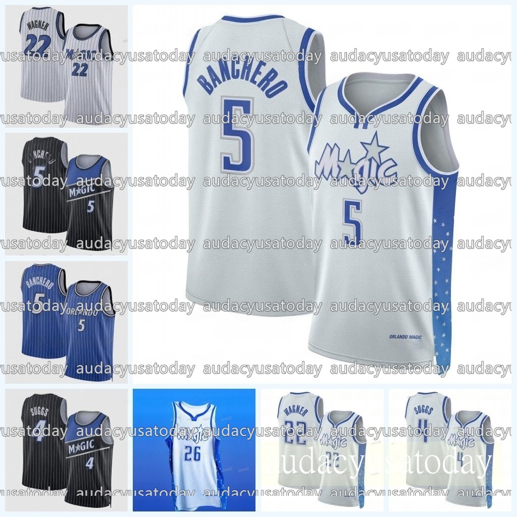 Orlandos Magics 2025-26 New City Basketball Jersey Paolo Banchero Jonathan Isaac Jalen Suggs Franz Wagner Desmond Bane Anthony Black Wendell Carter Jr.