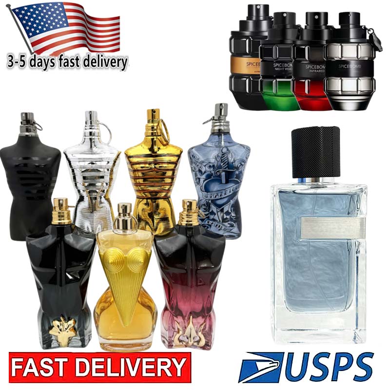 Fast delivery of US stock Cologne Designer Perfume parfum for man Long lasting fragrance mens Spray