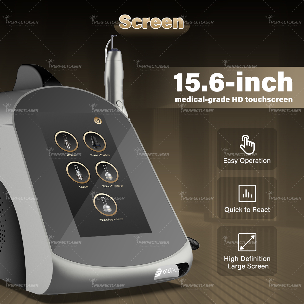 Professional Portable Nd YAG Laser Tattoo Removal Machine 532nm 755nm 1064nm 1320nm 5 Probes Carbon Peeling Pigmentation Beauty Salon Equipment Factor