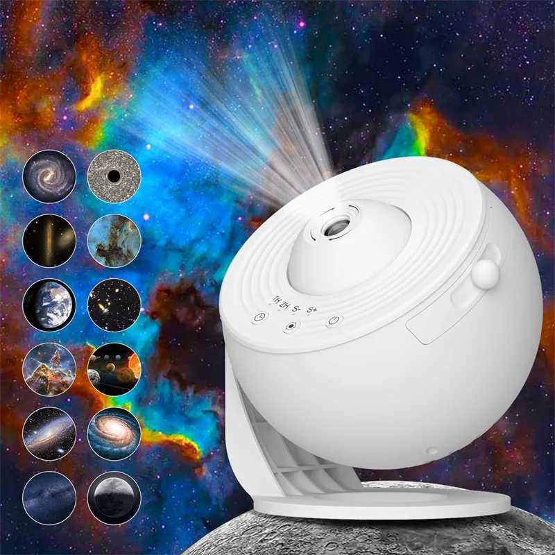LED Night Light Galaxy Projector Starry Sky Projector 360 Rotate Planetarium Night Lamp For Room Decorative Children Kids Gift H260318