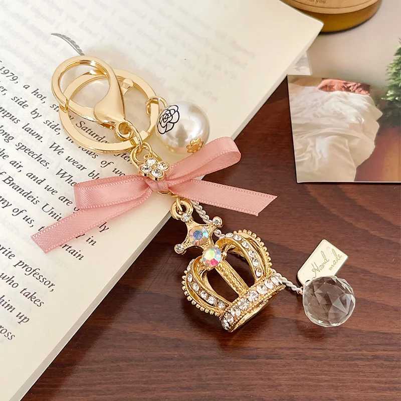 King Crown Keychain Pendant Charm Rhinestone Crystal For Handbag Purse Bag Carkey Gift Keyholder H260318 - view 5
