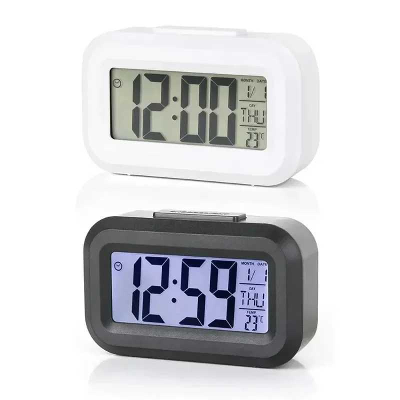 Led Digital Alarm Clock Backlight Data Times Calendar Desktop Multi-function Electronic Bedroom Decoration Desk Decorations Wall D260318