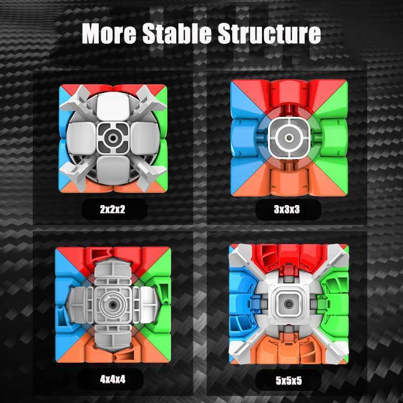 Moyu Meilong 3x3x3 4x4x4 Professional Magic Cube Carbon Fiber Sticker Speed Cube Square Puzzle Educational Toys for Children H260314
