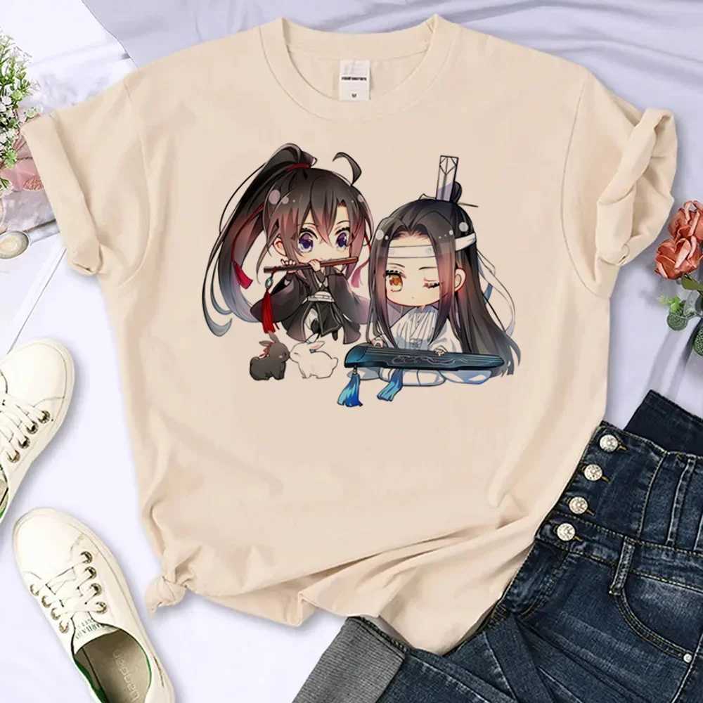 Mo Dao Zu Shi T-shirts Women Japanese Manga Summer Top Female Manga Clothing Personalized Loose Round Neck T Shirt TopT260317