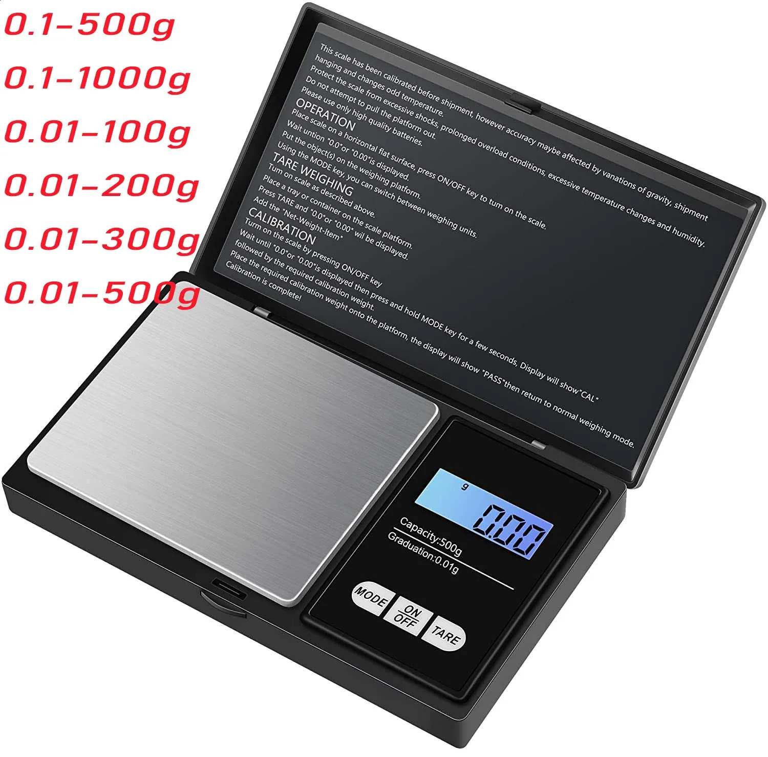 Jewelry Mini Stainless Steel Electronic Scale Digital Pocket Gold Gram Balance Weight Portable 260304