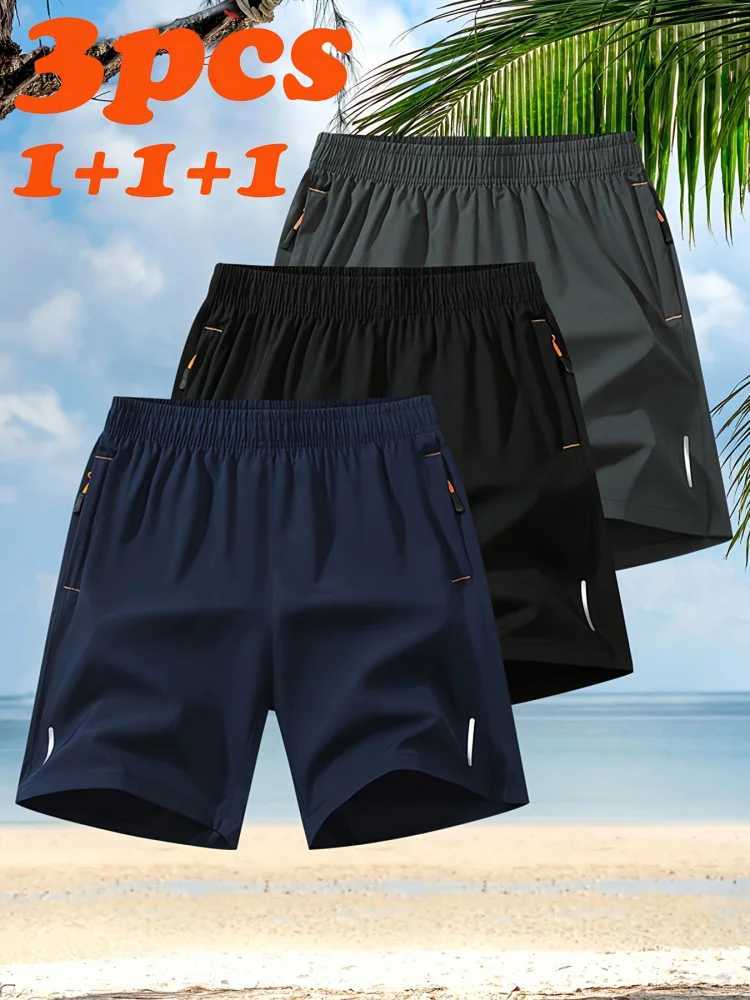 Street Shorts Male Pieces Elastic Waistband Mens Casual Mens Summer Beach Cargo Bermuda Man Clothing Y2k Sportswear Woman Gym M260318
