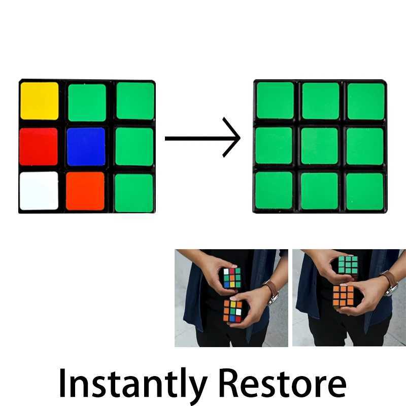 Magic Cube RD Insta By Henry Harrius Magic Tricks Props Mentalism Magic Street Illusion Cube Fun Gimmick Easy Toys for Boys Kids H260314