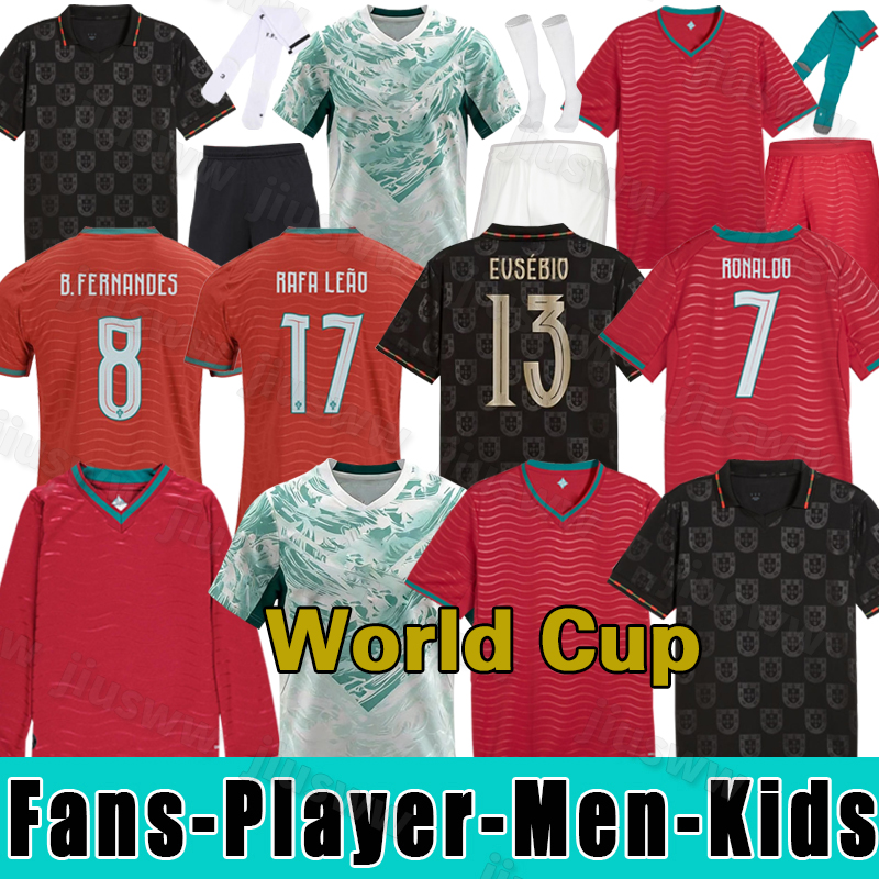 2026 27 World Cup portugals Ronaldo JOAO FELIX Portugal soccer jerseys 26 RUBEN NEVES Portuguese football shirt BERNARDO BRUNO FERNANDES kits kids equipment 3XL 4XL