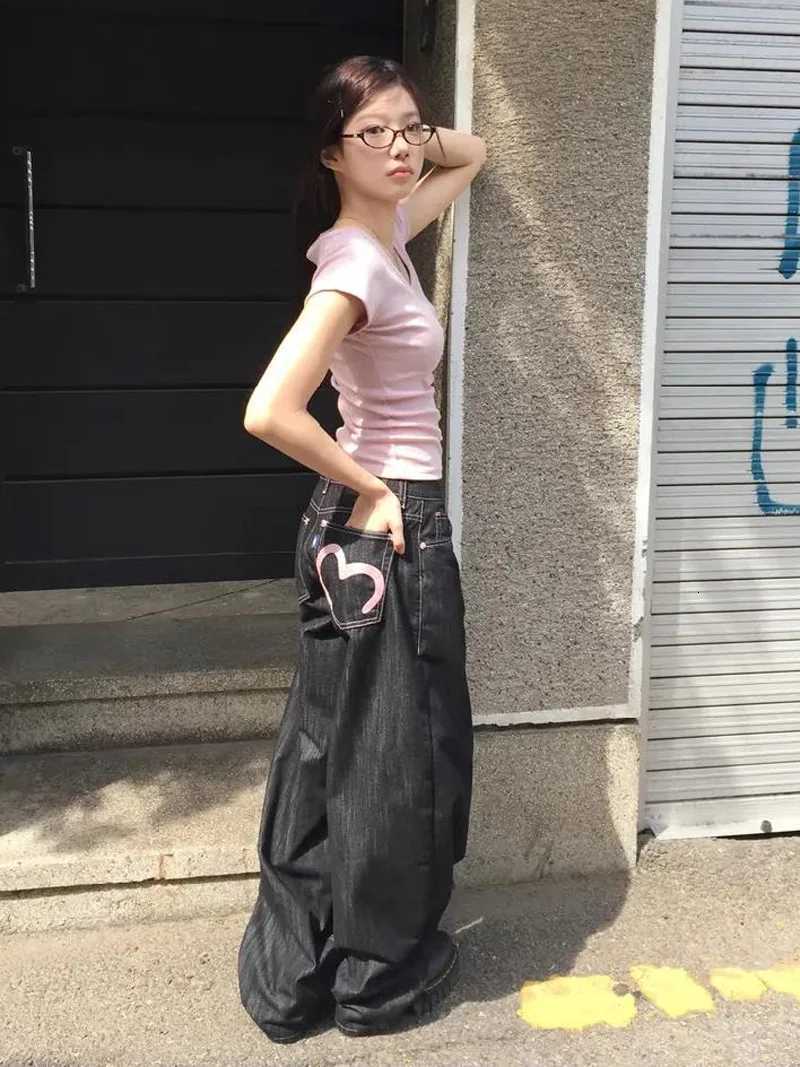 2025 Autumn Winter Womens Denim Jeans Y2K Wide Fit Baggy Jeans Grunge Harajuku Cowboy New In Pants Korean Mom Jeans Punk RetroT260317