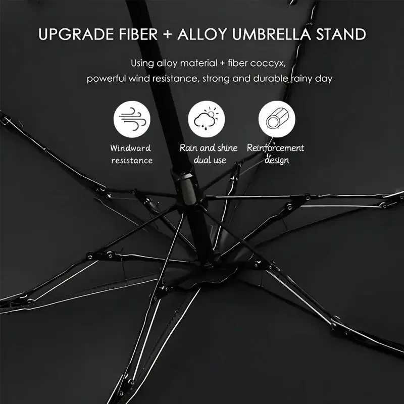 Multicolor 6-Ribs Ultra-Light Folding Travel Umbrella Compact Pocket-Sized Windproof Rainproof with Capsule Case H260318 - view 5