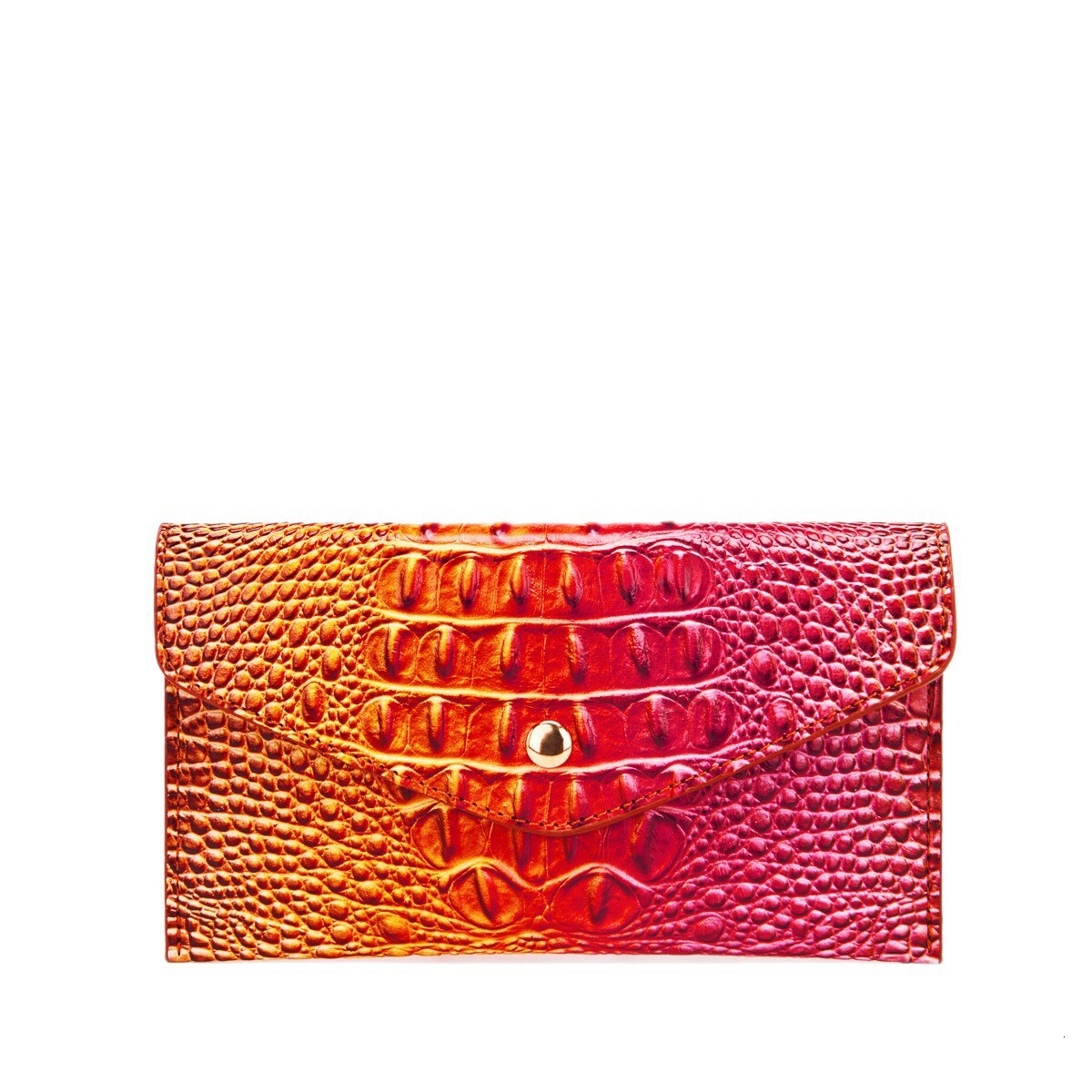 Fashion European and American Retro New Multicolor Women's Wallet Clutch Crocodile Pattern Brahmin Wallet Cross-border Amazon 0dd