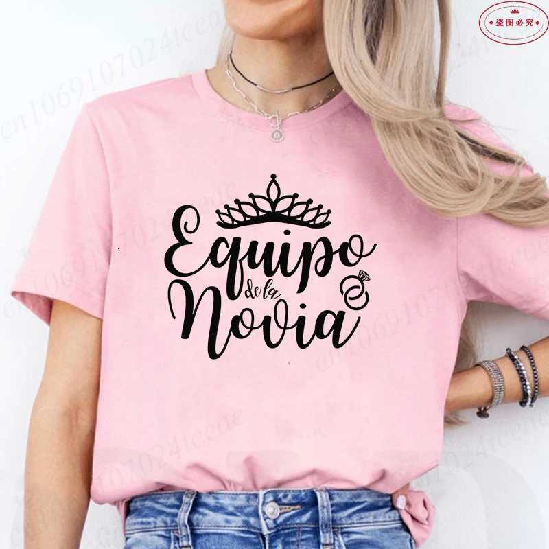 Spanish Crown Graphic Tees Women Bachelorette Wedding Party Tops Bridal Party Team Bride Tribe Casual Short Sleeve T-ShirtsT260317