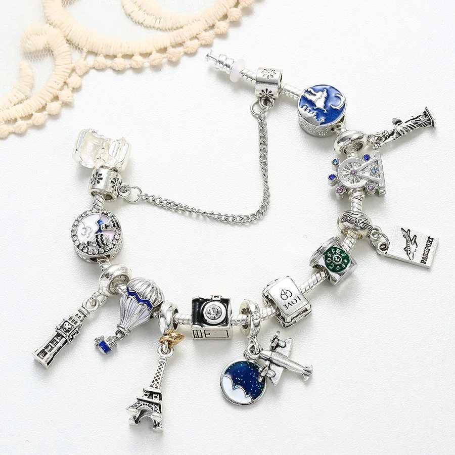 Fashion New Design Crystal Bead Charm Colorful Enamel Handmade Diy Charm Beads toys for Women Childs H260318 - view 3