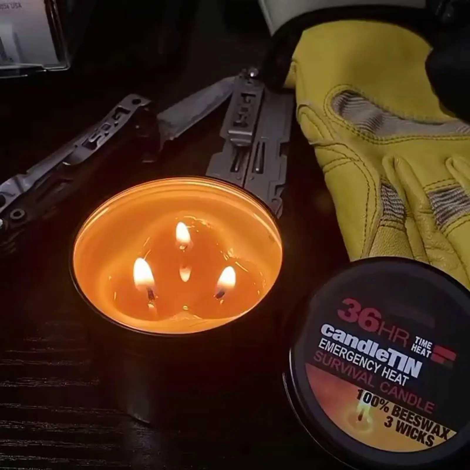 survival candle for Power Outages 36 Hours Long-lasting smokeless Unscented Candles for disaster prevention emergency lighting D260318