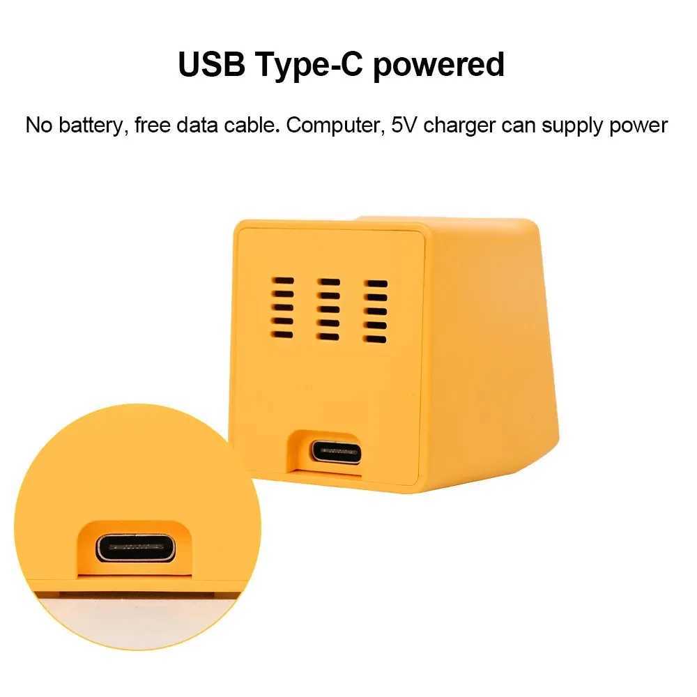 Small Portable Smart Wifi Weather Station Display Weather Temperature Humidity Time mini Alarm Clock Desktop Decoration D260318