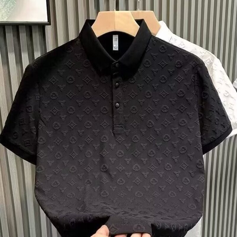 Free Shipping Men's Polos Men's Tees Polos Clothes Summer New Fashion Slim Fit Short Turn-Down Collar Half Sleeve Men's Clothing Daily 