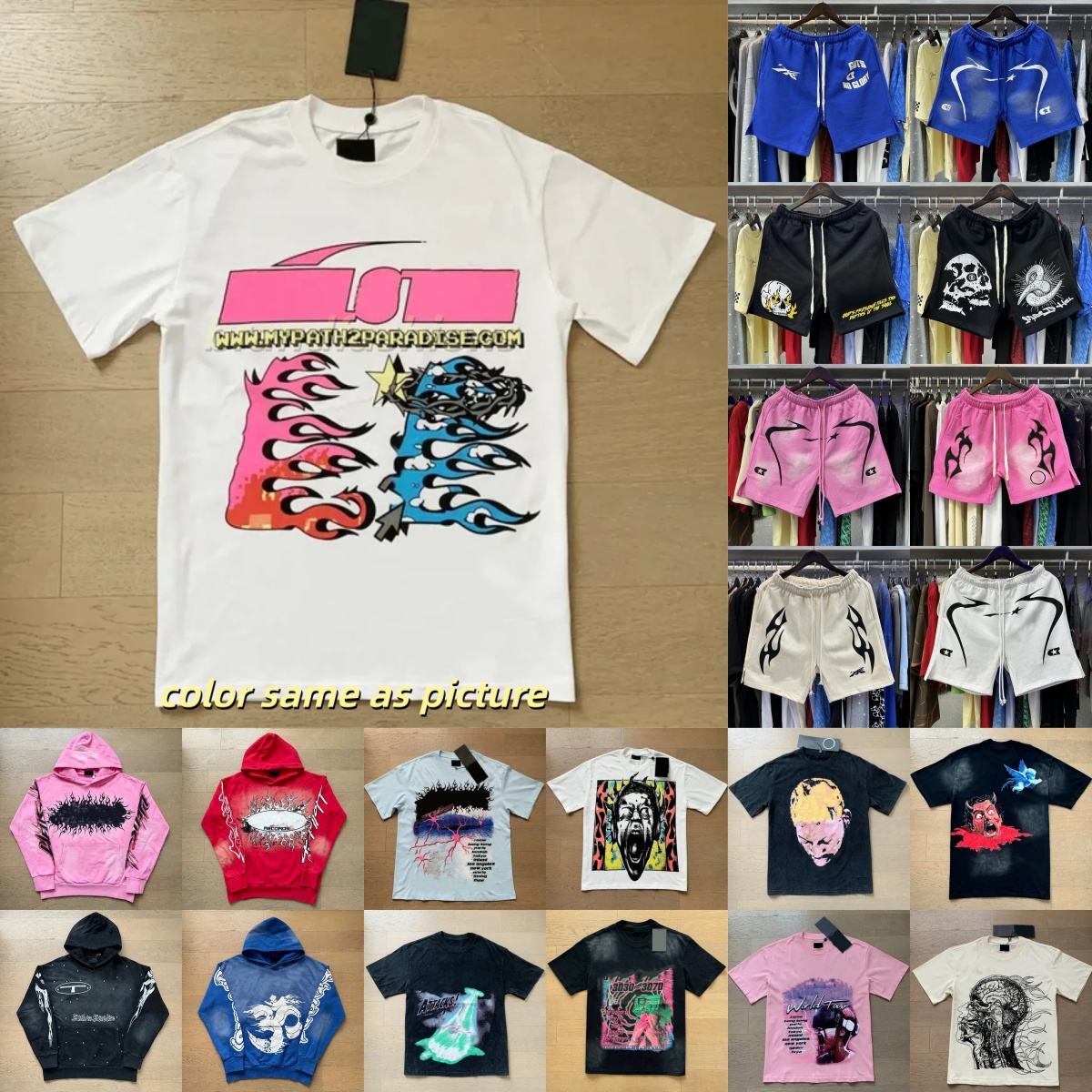 designer t shirt Mens Women short classic T-shirt Rapper Washed Grey Black Heavy Craft Unisex Short Sleeve t-shirts Hip Hop summer fashion tees hoodie