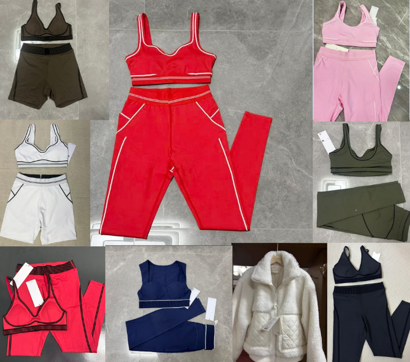 HighQuality Yoga Set Tank Bra HighWaisted Leggings Ideal for Yoga Dance Running Gym Workouts Autumn Winter Sherpa Lined Hooded Short Jacket xs red set