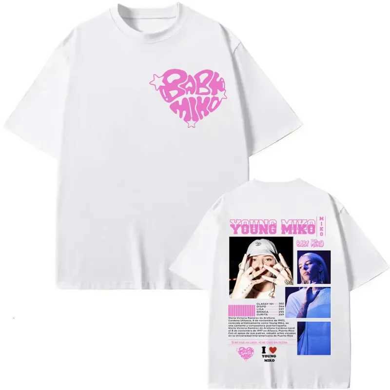Young Miko Baby Miko Merch T-shirt Men Women Fashion Aesthetics Short Sleeve T Shirt Summer Casual Loose Pure Cotton T-shirtsT260317