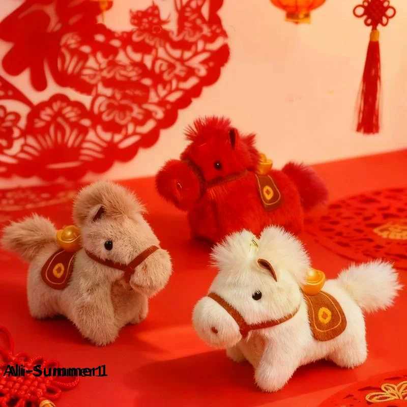The Year Of Horse Mascot Keychain Chinese New Year 2026 Pendant Cute Cartoon Plush Pony Keyring Spring Festival Party Supplies H260318 - view 6
