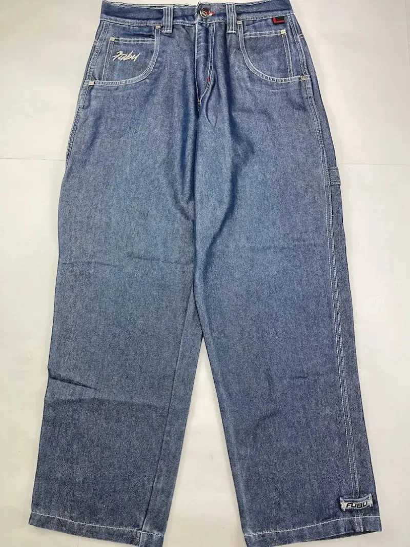 Street Y2K New Fashion Trend Clearance Spot Special Straight Jeans Women Harajuku Hip Hop Oversized Wide-leg Pants Unisex JeansT260317