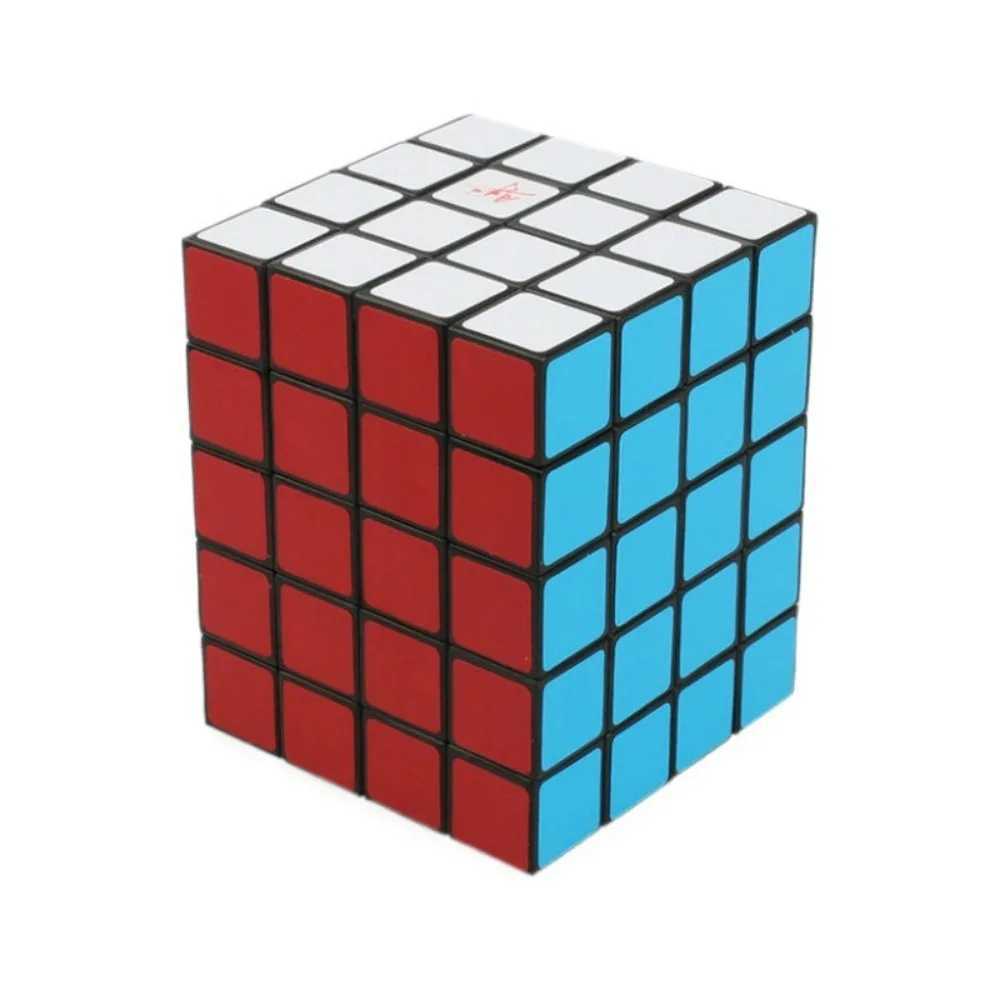 Ayi 4x4x5 Full Function Unequal Cubo Magico 445 Black Professional Magic Cube Puzzle for Collection Educational Toy H260314