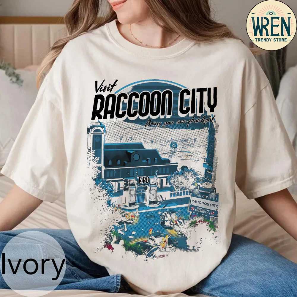Visit Raccoon City Retro Shirt Vintage Resident Evil Sweatshirt Welcome To Raccoon City Shirt Leon Kennedy ShirtT260317