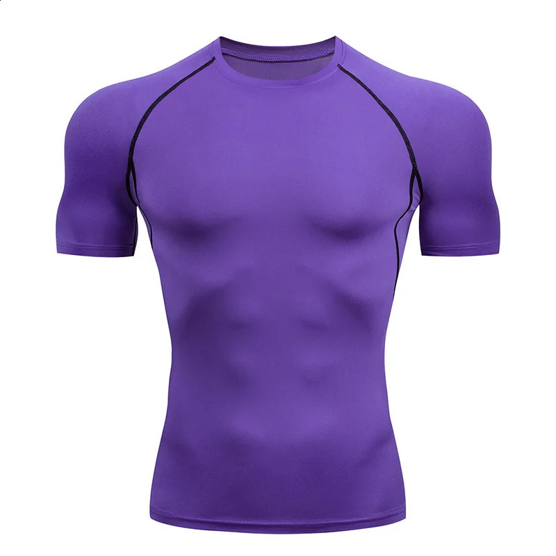 Summer Compression t-Shirt For Men Short Sleeve White t-Shirt Oversized Tops Quick Dry Bodybuilding Gym t Shirt 260318