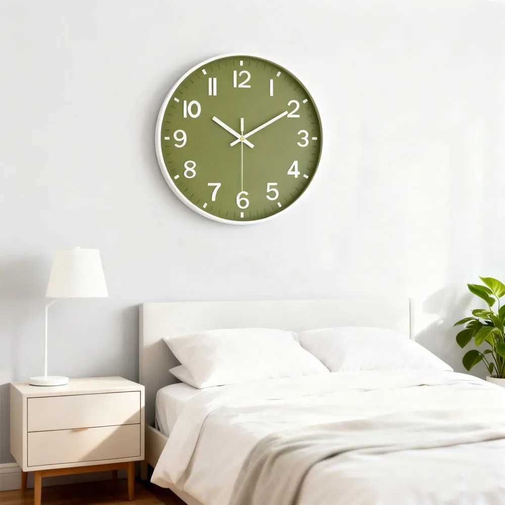 Retro Quartz Wall Clock Modern 3D Cubic Digital Silent Clock Living Room Bedroom Wall Clock Fashion Non Ticking Home Decoration D260318