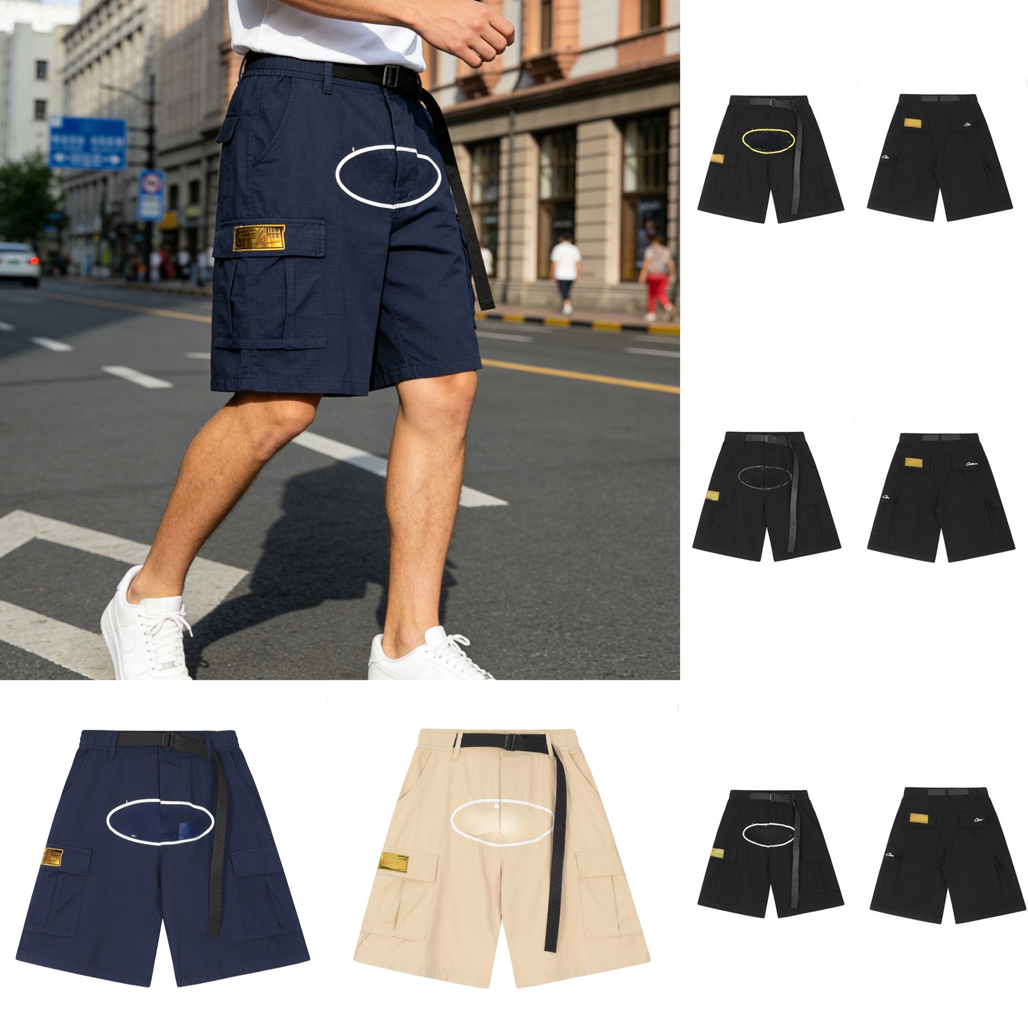 Men's Shorts Designer Shorts Cotton Letter Printed Hip Hop Is land High Street Workwear Multi-pocket Casual Pants Summer Men Short