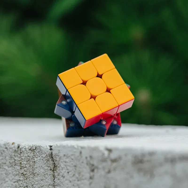 New Color Magic Cube Puzzle Kid Toy 3X3 Professional Cube Single Magnetic Best Gift Fast Silent Zero Delay Ultra-Fast Turning H260314