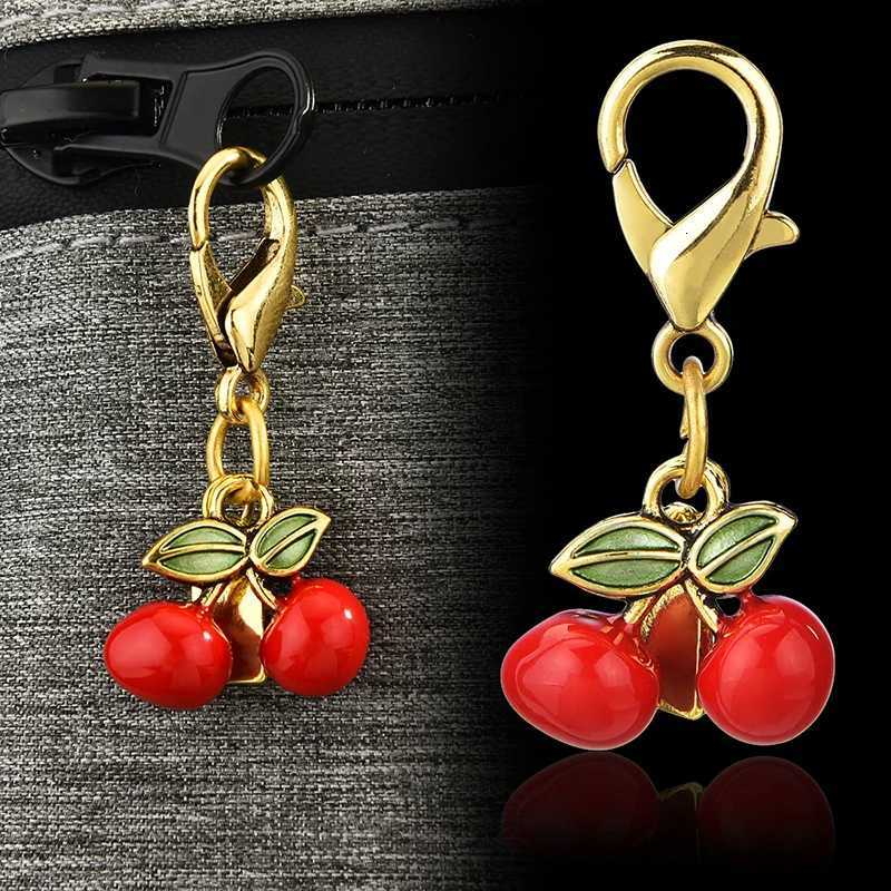 Exquisite Cherry Butterfly Keychains For Women Bag Pendant Car Keyring Creative Fashion Backpack Decoration Accessories Gifts H260318 - view 3