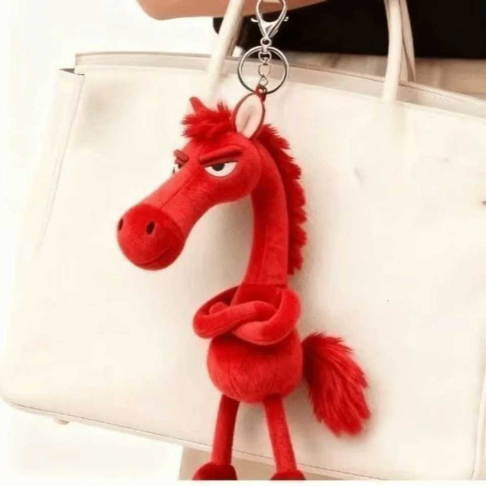 Exquisite Cartoon Horse Keychain Fantasy Style With Scarf Pony Craftsmanship Black Simulation Horse Room Decoration H260318 - view 5