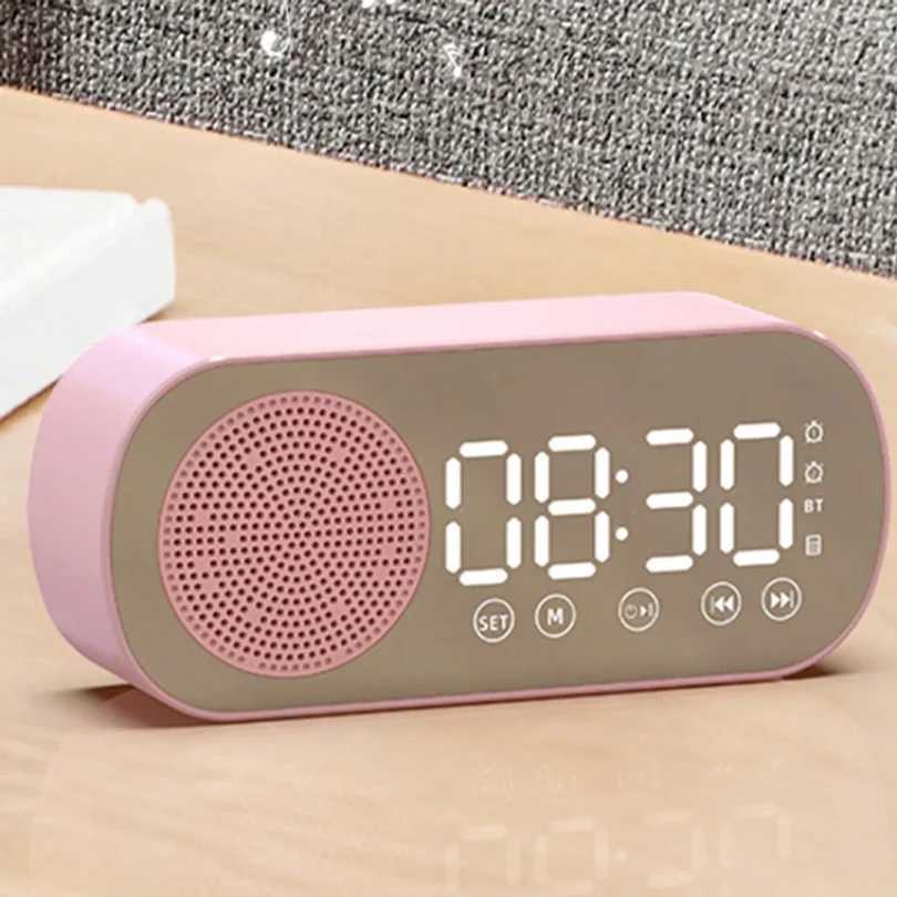 Wireless Bluetooth Speaker Multi-functional Loud Subwoofer Clock Mini AI Smart Alarm Clock Speaker Newest Fashion Clock D260318