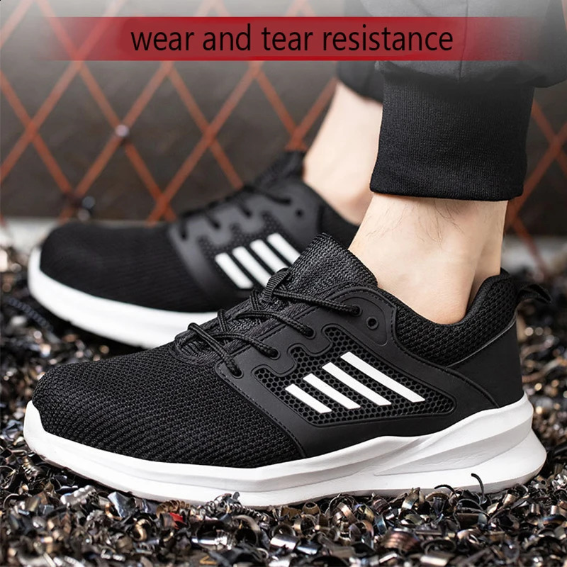 Unisex Mesh Steel Toe Cap Summer Safety Shoes For Men Light Breathable Sneaker Comfortable Indestructible Hombre Work Footwear 260318