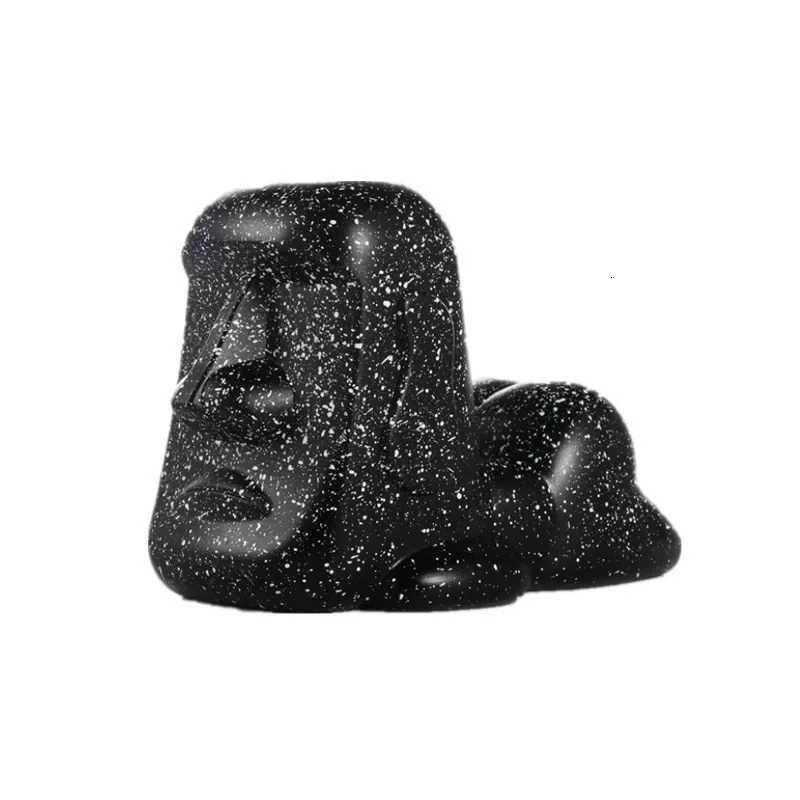Easter Island Stone Statue Man Night Light Colorful Discoloration Induction Mobile Phone Bracket Shooting Light Decoration Light H260318